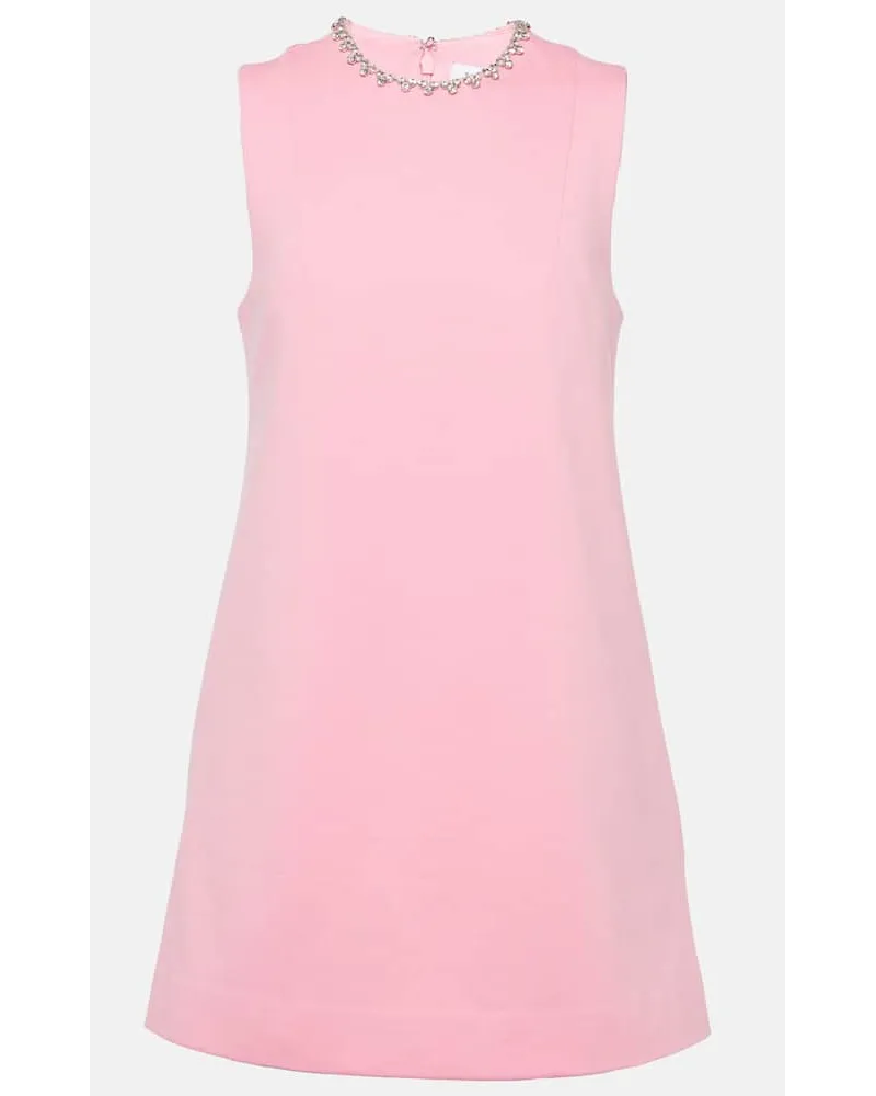 Area Verziertes Minikleid Pink