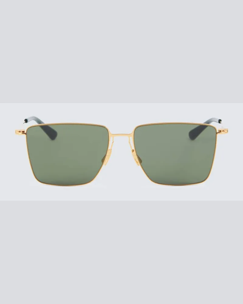Bottega Veneta Eckige Sonnenbrille Ultrathin Grün