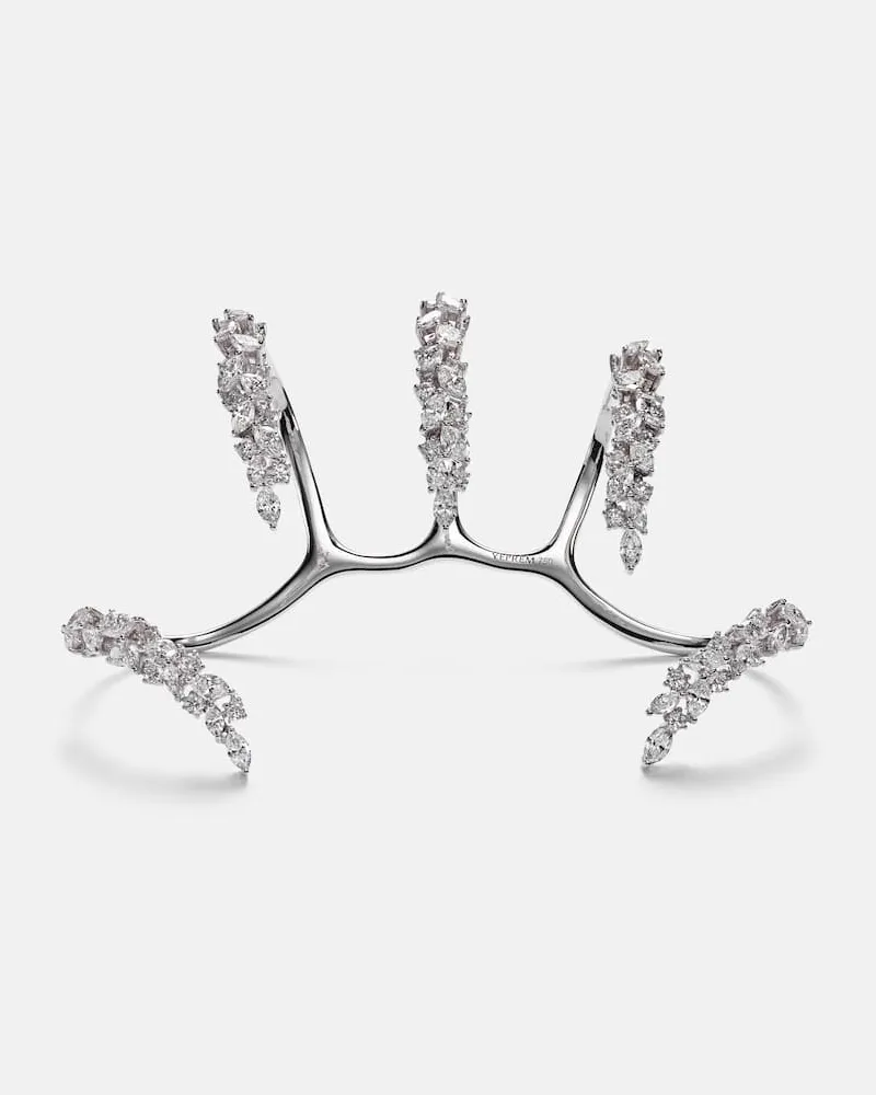 YEPREM Ring Y-Conic aus 18kt Weißgold (750/1000) mit Diamanten Silber