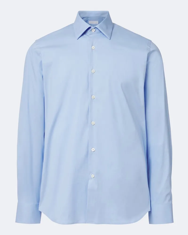 Prada Hemd aus einem Baumwollgemisch Blau