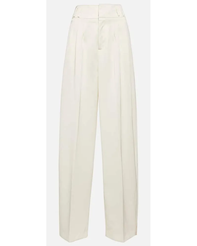 Altuzarra Weite High-Rise-Hose Beige
