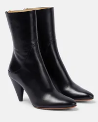 Proenza Schouler Ankle Boots Cone aus Leder Schwarz