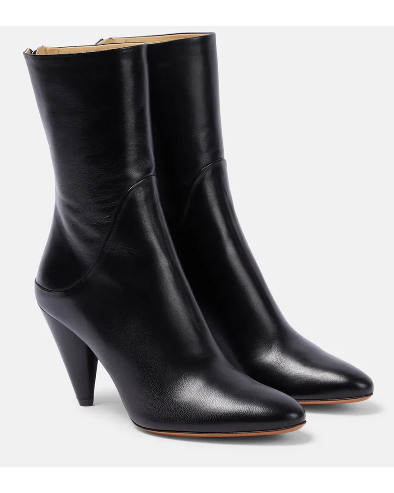 Proenza Schouler Ankle Boots Cone aus Leder Schwarz