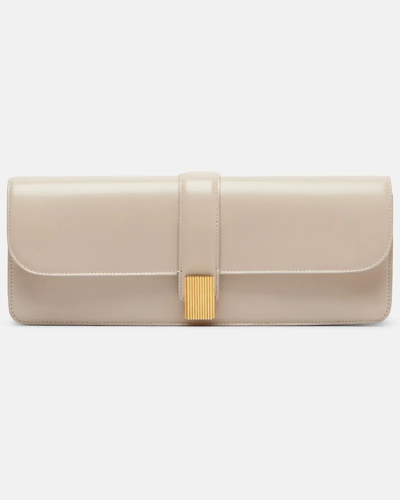 KHAITE Clutch Blake aus Leder Weiß