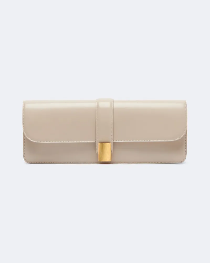 KHAITE Clutch Blake aus Leder Weiß