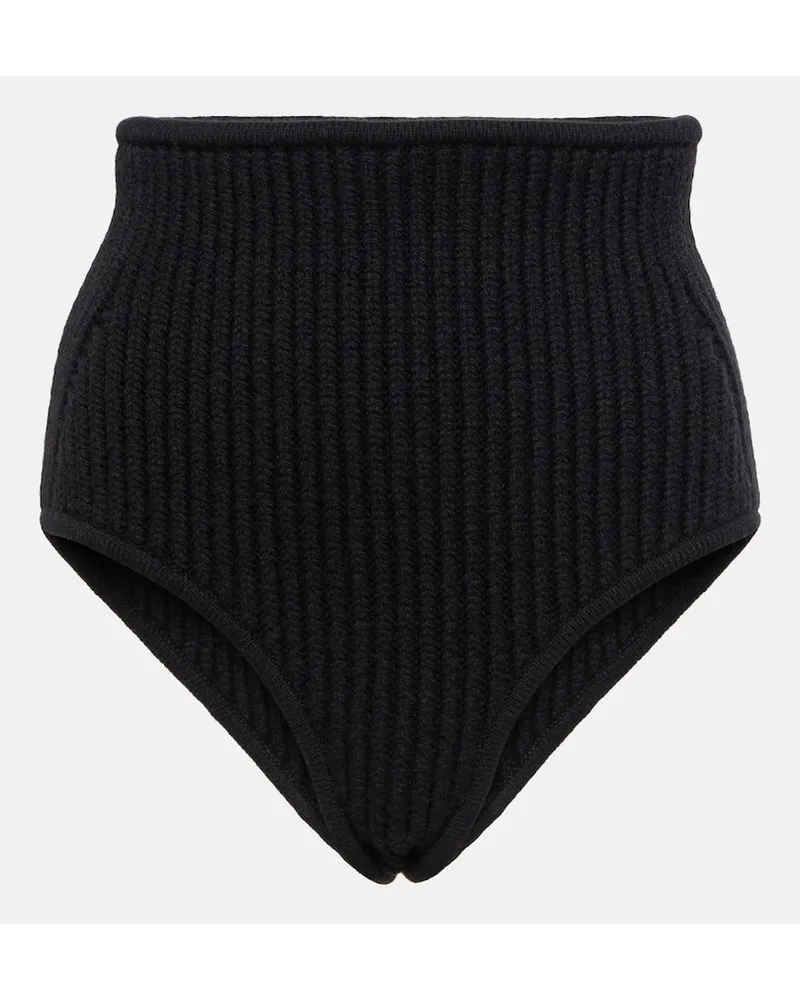 Alaïa Alaïa Höschen aus einem Wollgemisch Schwarz