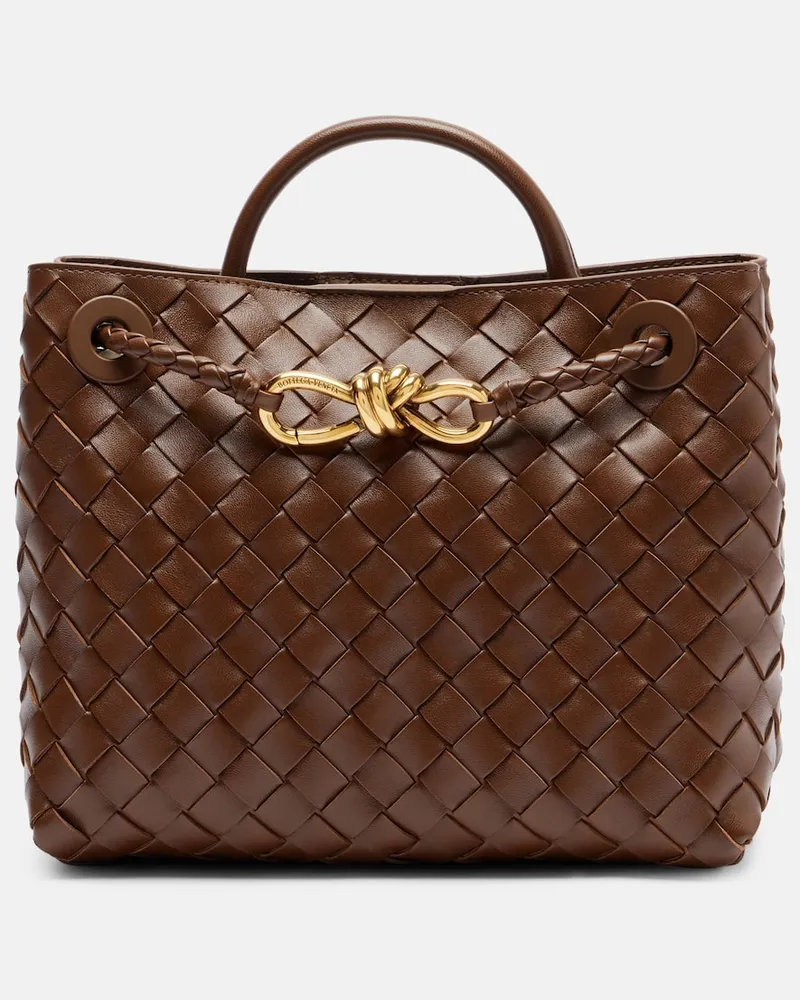 Bottega Veneta Tote Bag Andiamo Small aus Leder Braun
