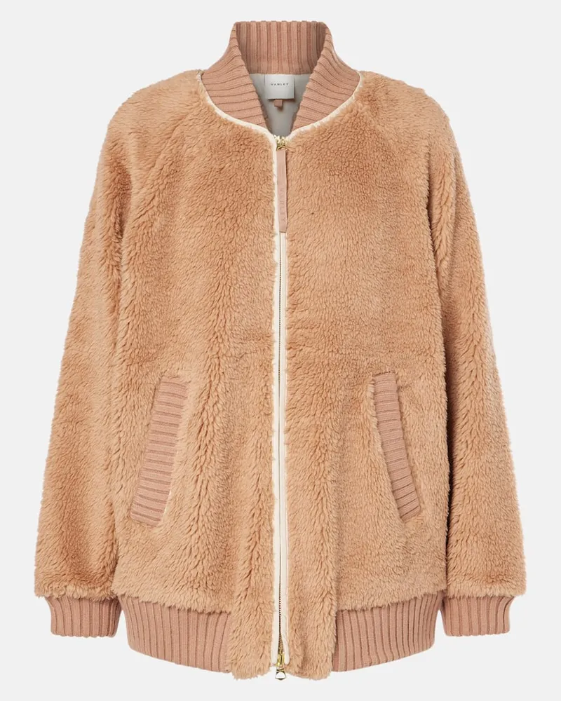 Varley Bomberjacke Ella aus Fleece Beige