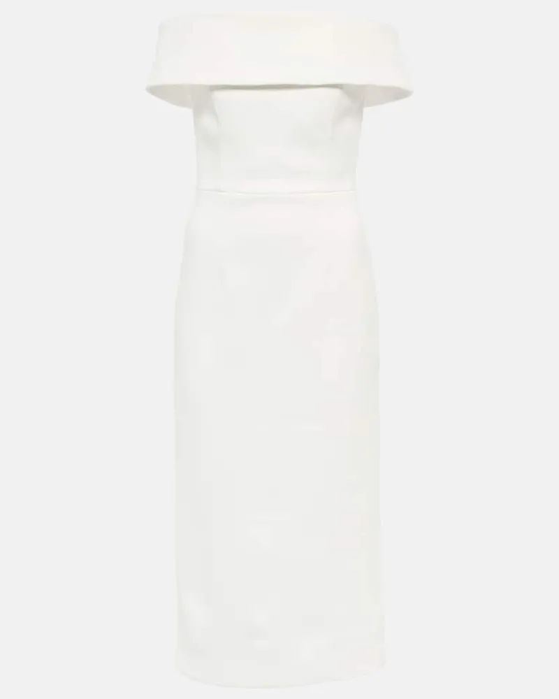 Rebecca Vallance Bridal Midikleid Amore aus Crêpe Weiß