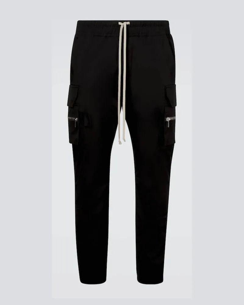 Rick Owens Hose Mastodon aus Popeline Schwarz