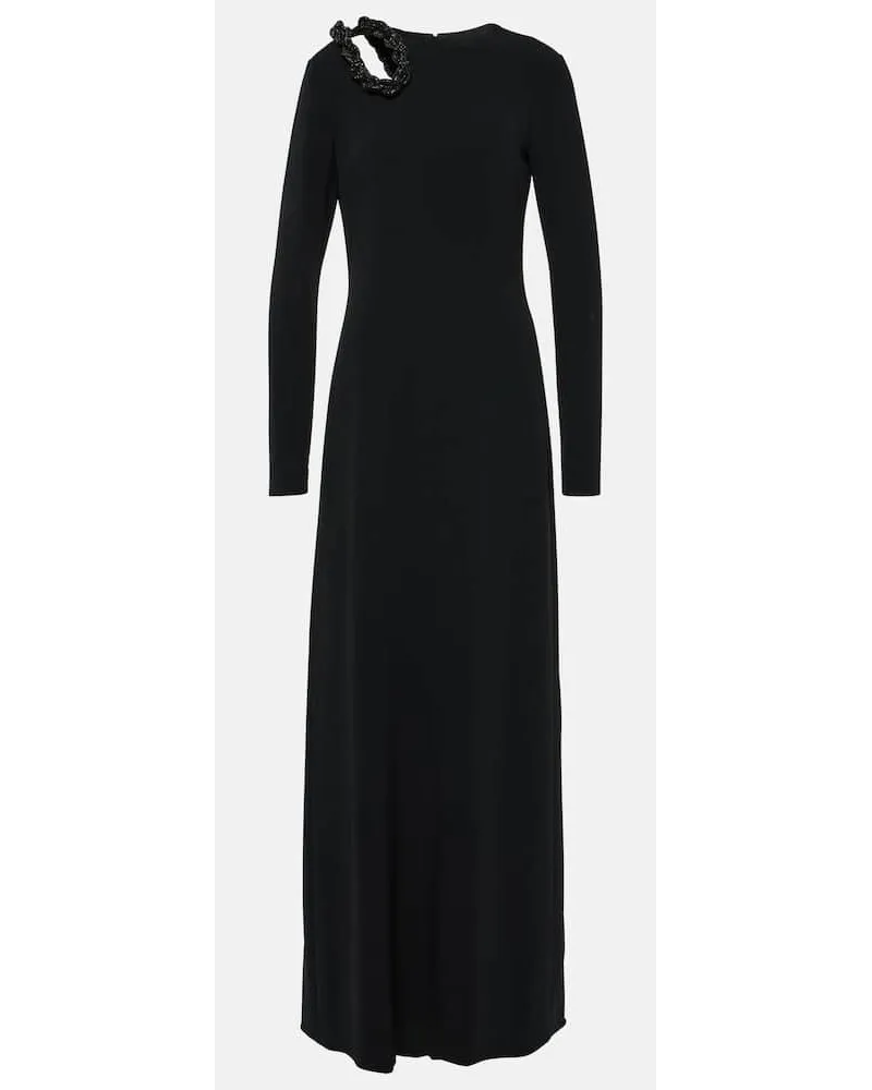 Stella McCartney Verzierte Robe Schwarz