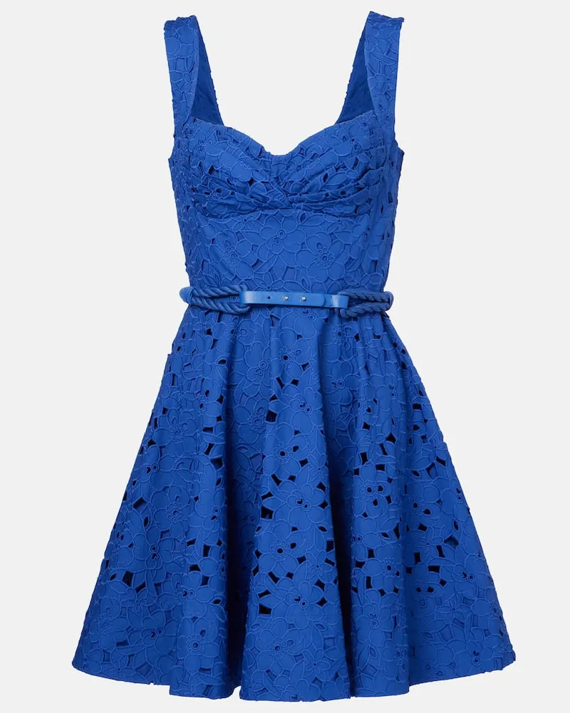 Rebecca Vallance Midikleid Zaffree aus Baumwolle Blau