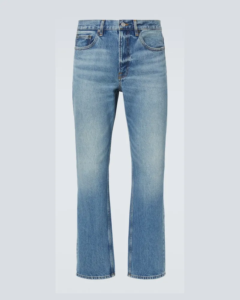 Frame Denim Straight Jeans Boxy Jean Blau