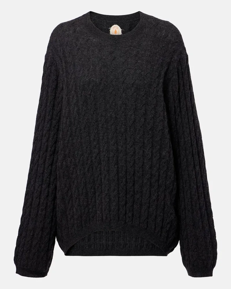 Jardin des Orangers Pullover aus Wolle und Kaschmir Grau