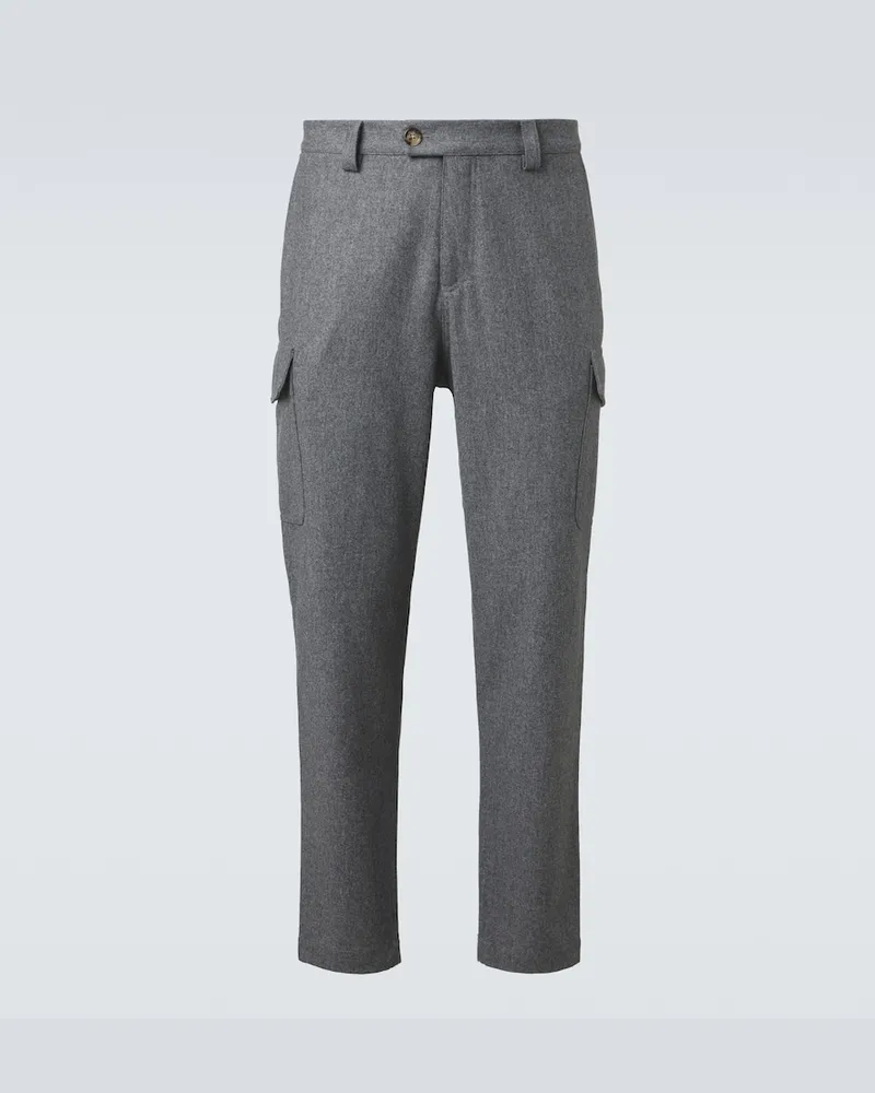 Brunello Cucinelli Hose aus Wolle Grau
