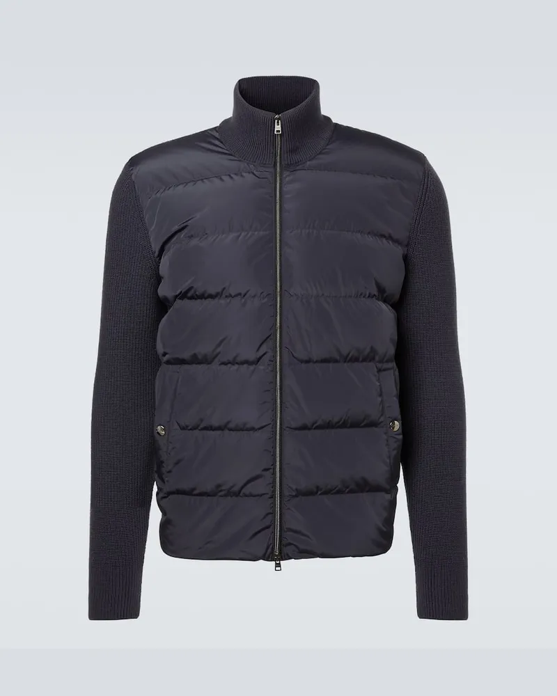 Herno Daunenjacke mit Wolle Grau