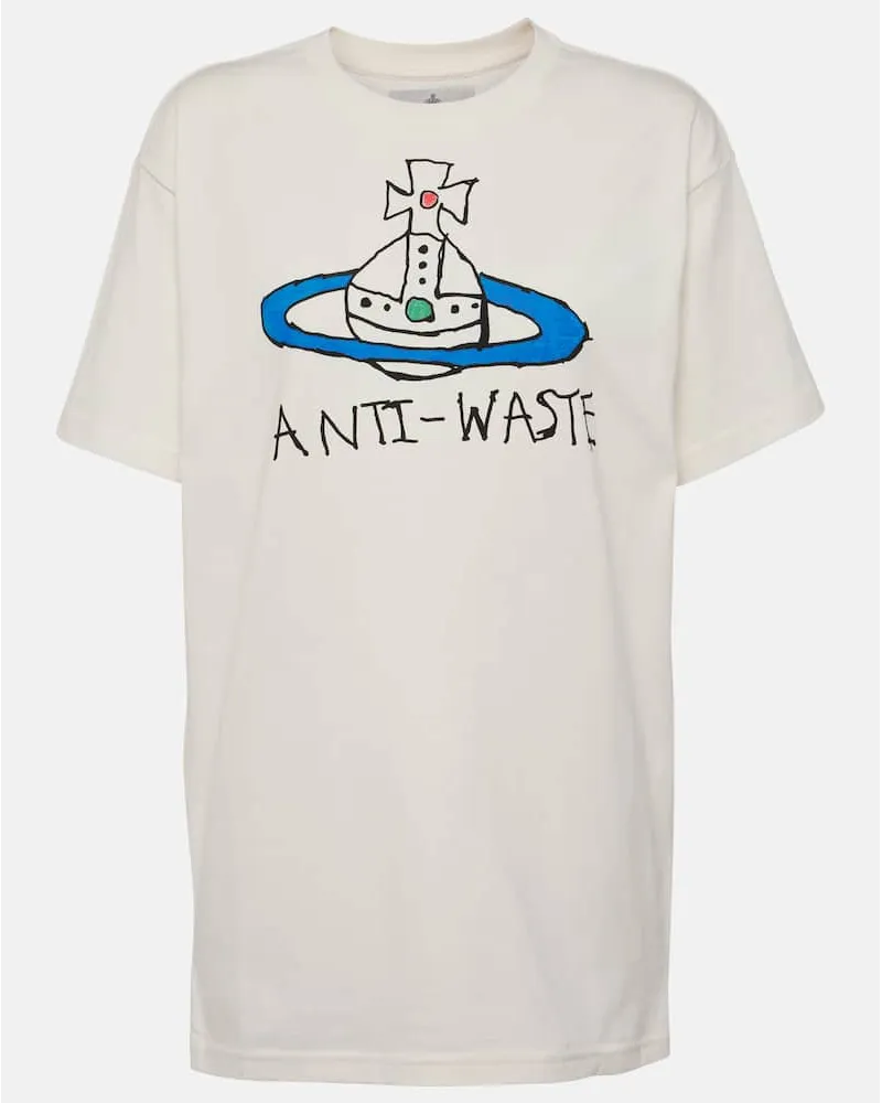 Vivienne Westwood Bedrucktes T-Shirt Antiwaste aus Baumwolle Weiss