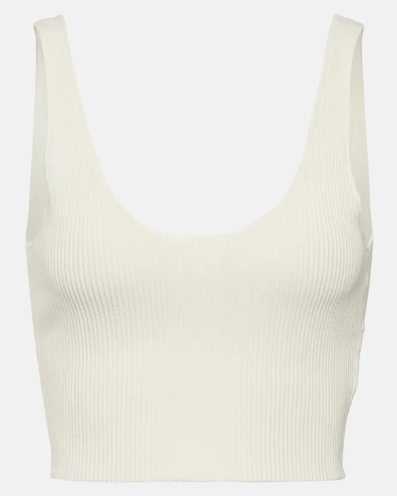 Chloé Chloé Cropped-Top aus Wolle Weiß