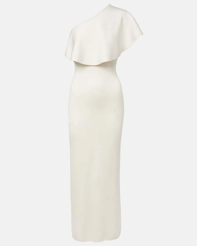 Altuzarra One-Shoulder-Robe Vivi Weiß