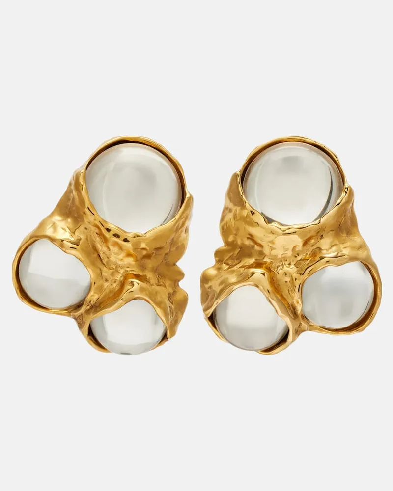 Saint Laurent Clip-Ohrringe Bubble Gold