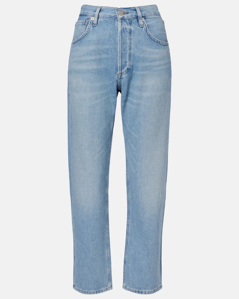 Citizens of humanity Low-Rise Straight Jeans Winslow Blau