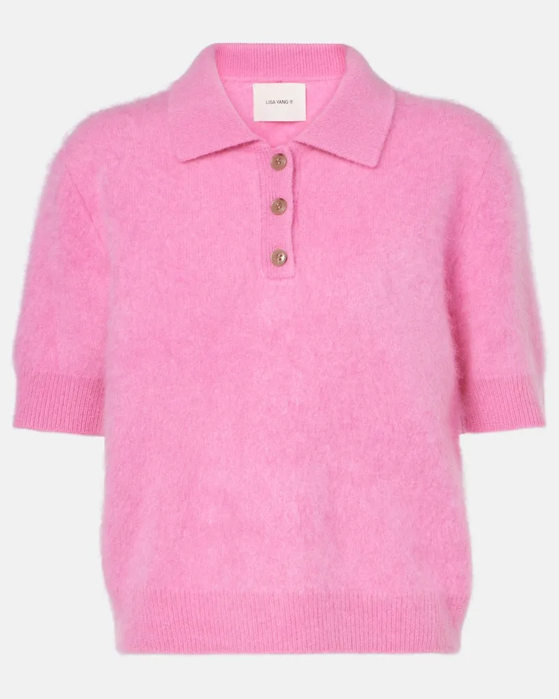 Lisa Yang Pullover Carolyn aus Kaschmir Rosa