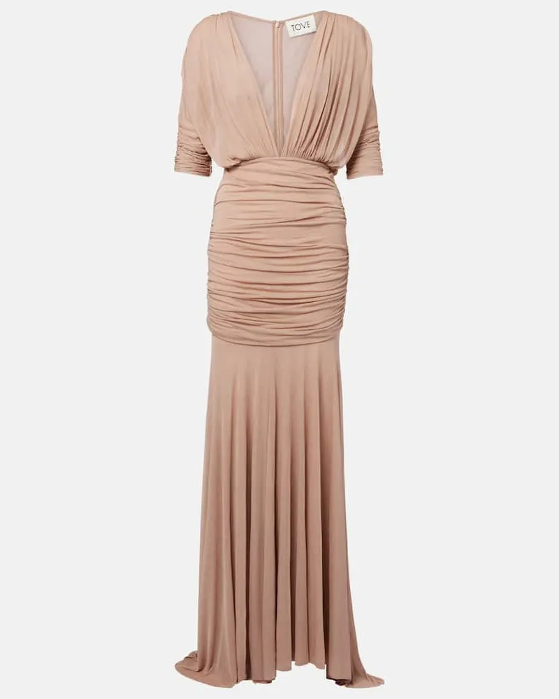TOVE Maxikleid Devi Beige