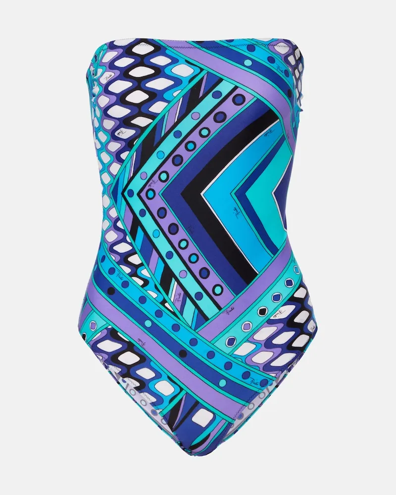 Emilio Pucci Badeanzug Vivara Blau