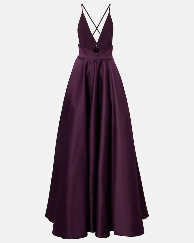 Solace London Robe Avalon aus Satin Violett