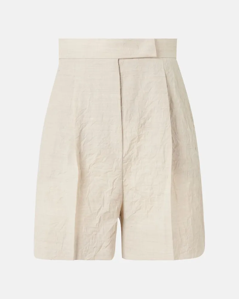 Max Mara Shorts Abisso aus Schurwolle Beige