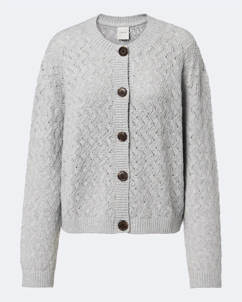 Varley Cardigan Hossler aus einem Baumwollgemisch Grau