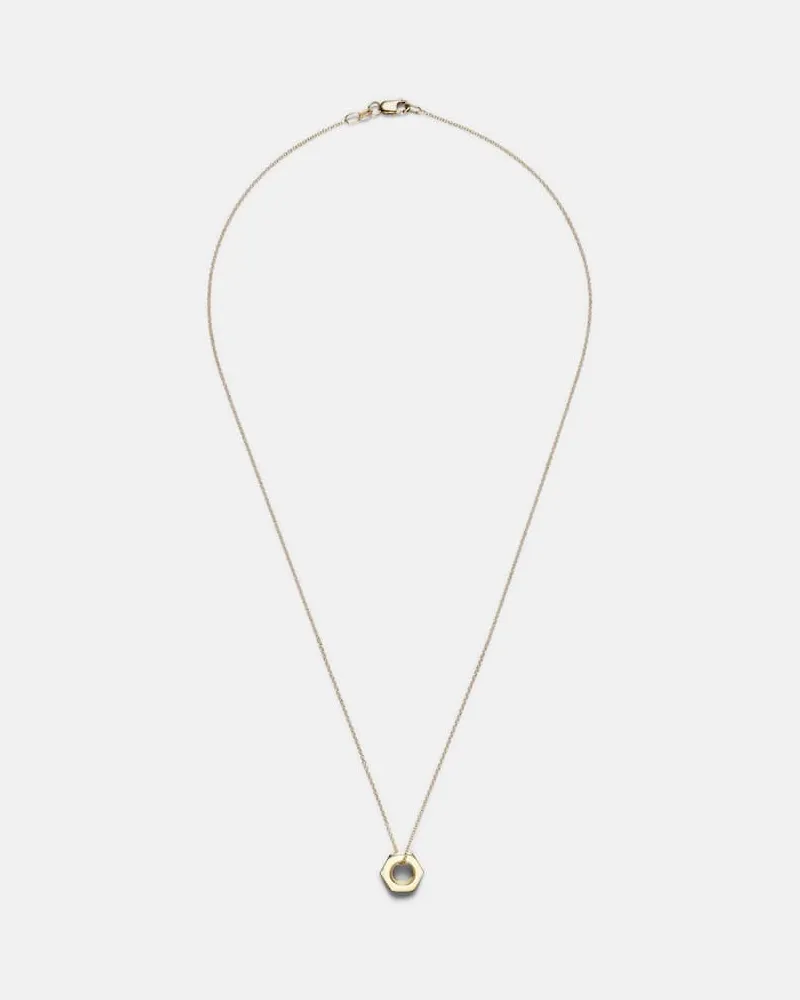 Ileana Makri Halskette Nut Pendant Y aus 18kt Gelbgold Gold
