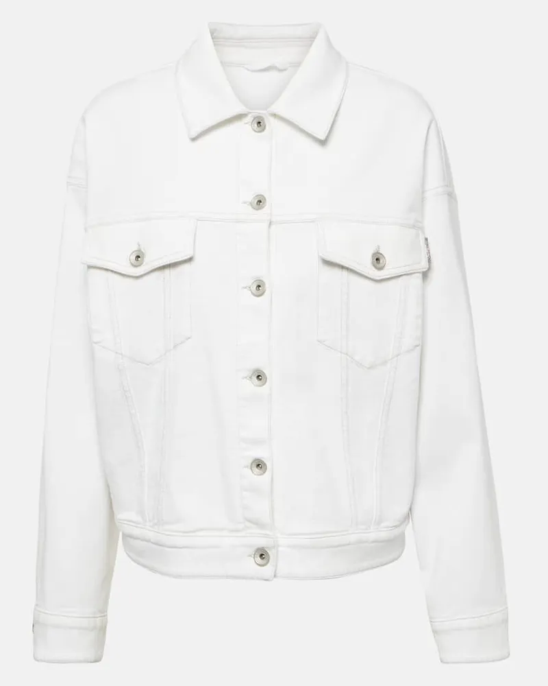 Brunello Cucinelli Jeansjacke Weiß