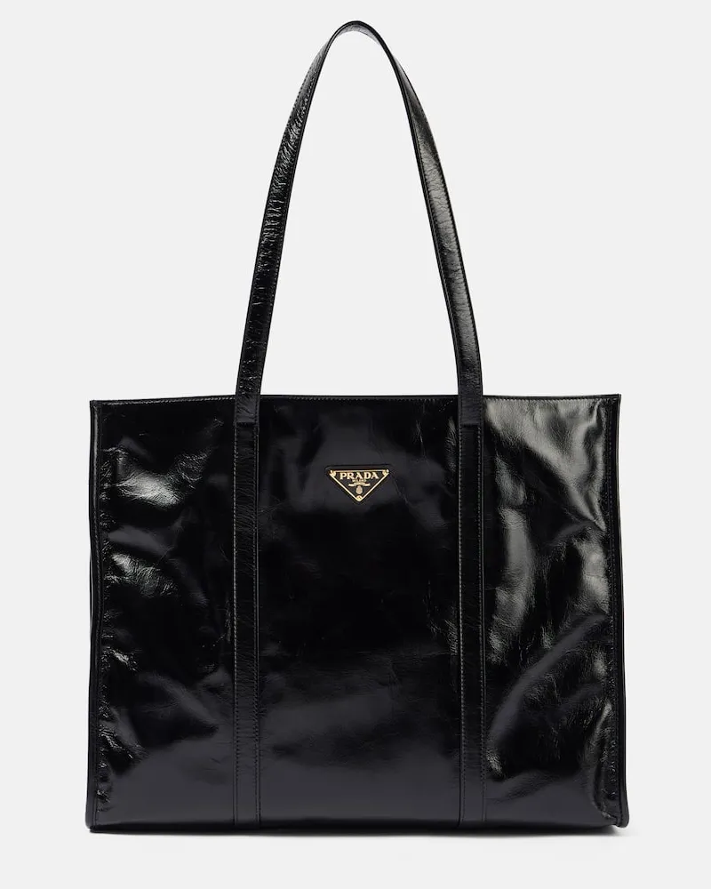 Prada Tote Bag Large aus Leder Schwarz