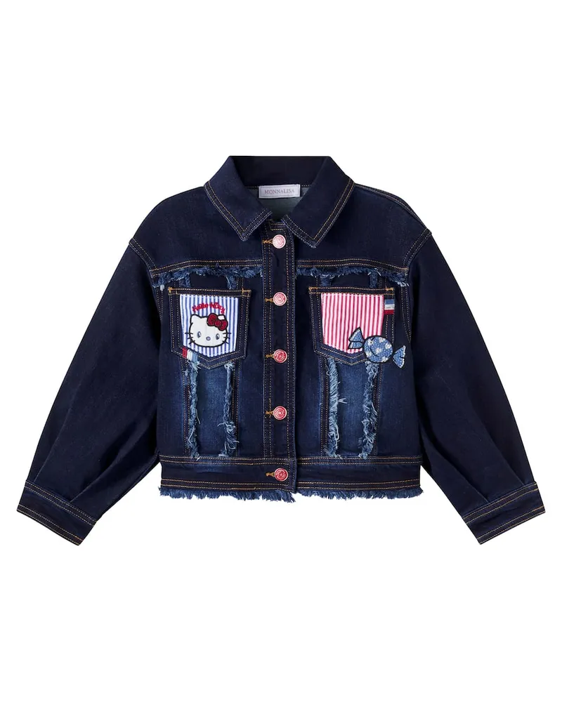 Monnalisa X Hello Kitty Jeansjacke Blau