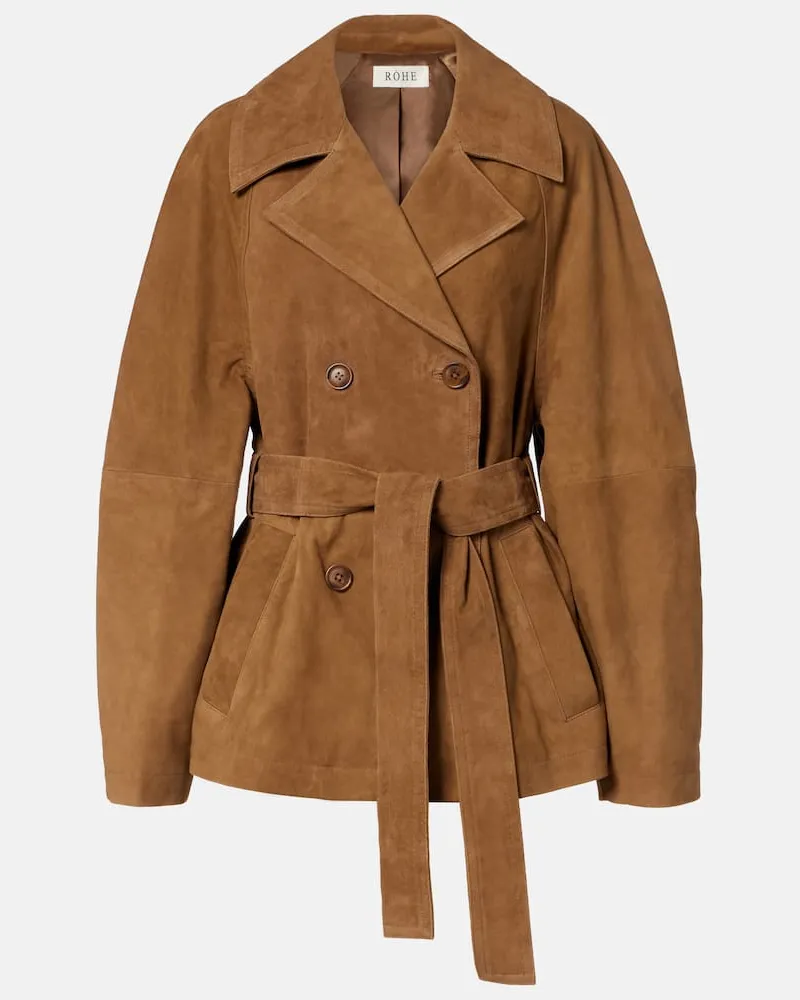 Róhe Róhe Jacke aus Veloursleder Braun