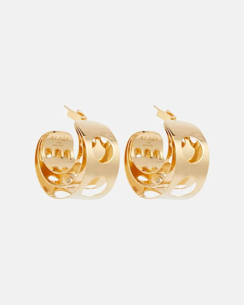 Alaïa Alaïa Ohrringe mit Cut-outs Gold