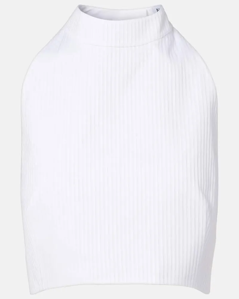 Alaïa Alaïa Top aus Baumwolle Weiß
