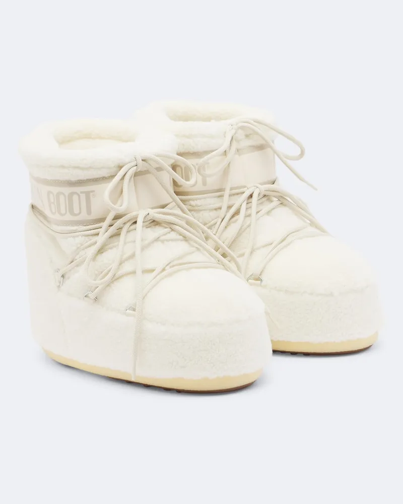 Moon Boot Snowboots Icon Low aus Teddy Rosa