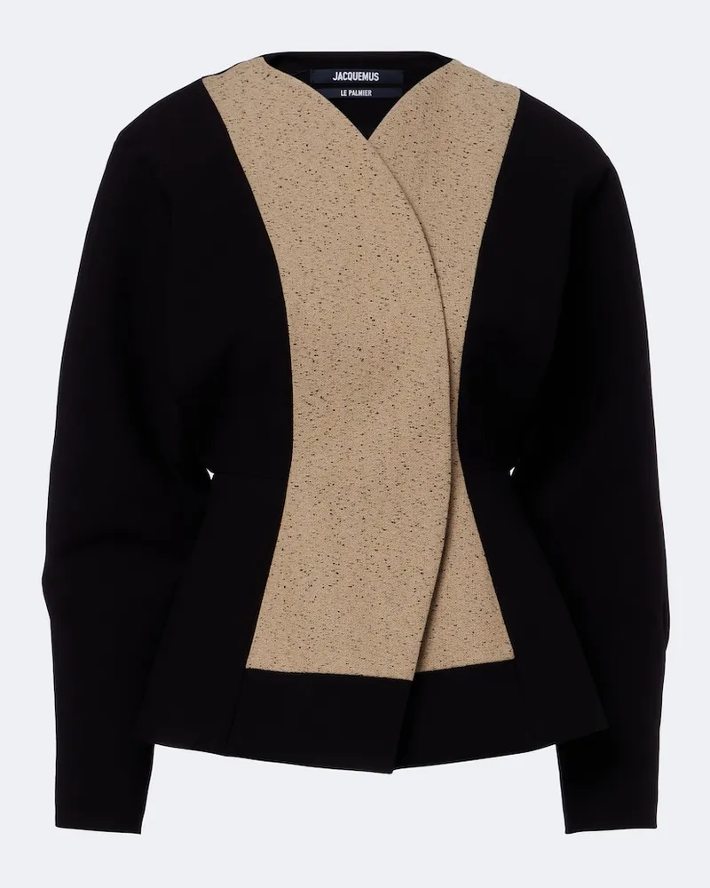 Jacquemus Jacke Paloma aus einem Baumwollgemisch Schwarz