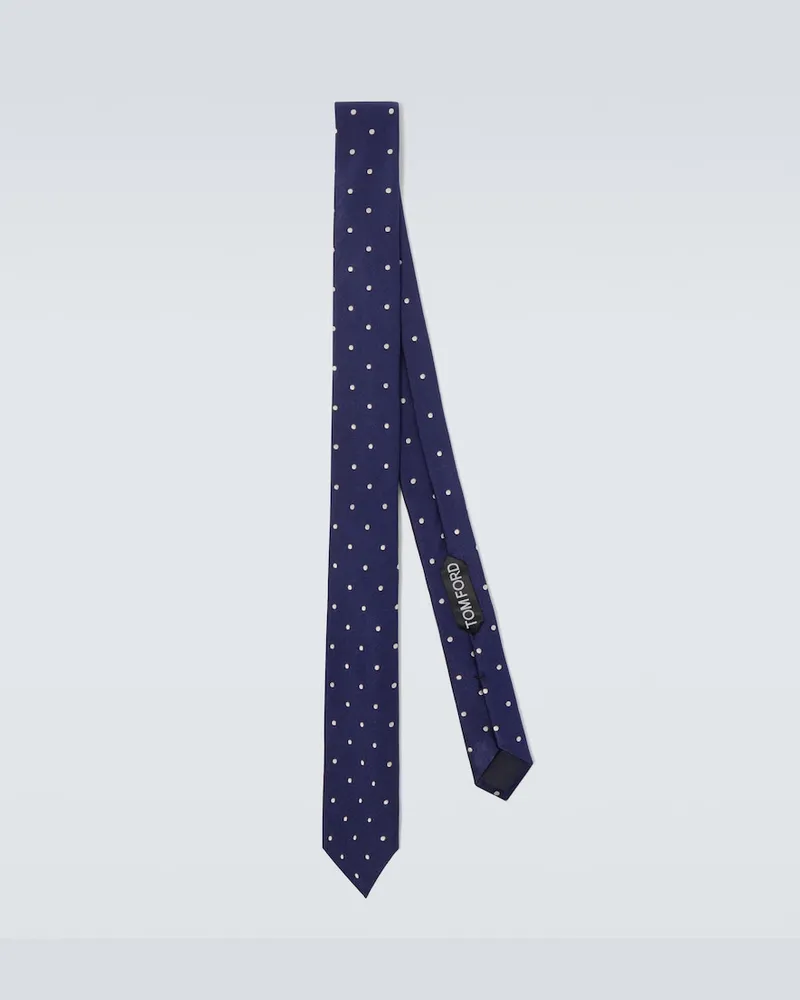 Tom Ford Krawatte aus Seiden-Twill Blau