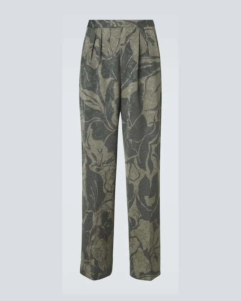 Dries van Noten Gerade Hose Multicolor