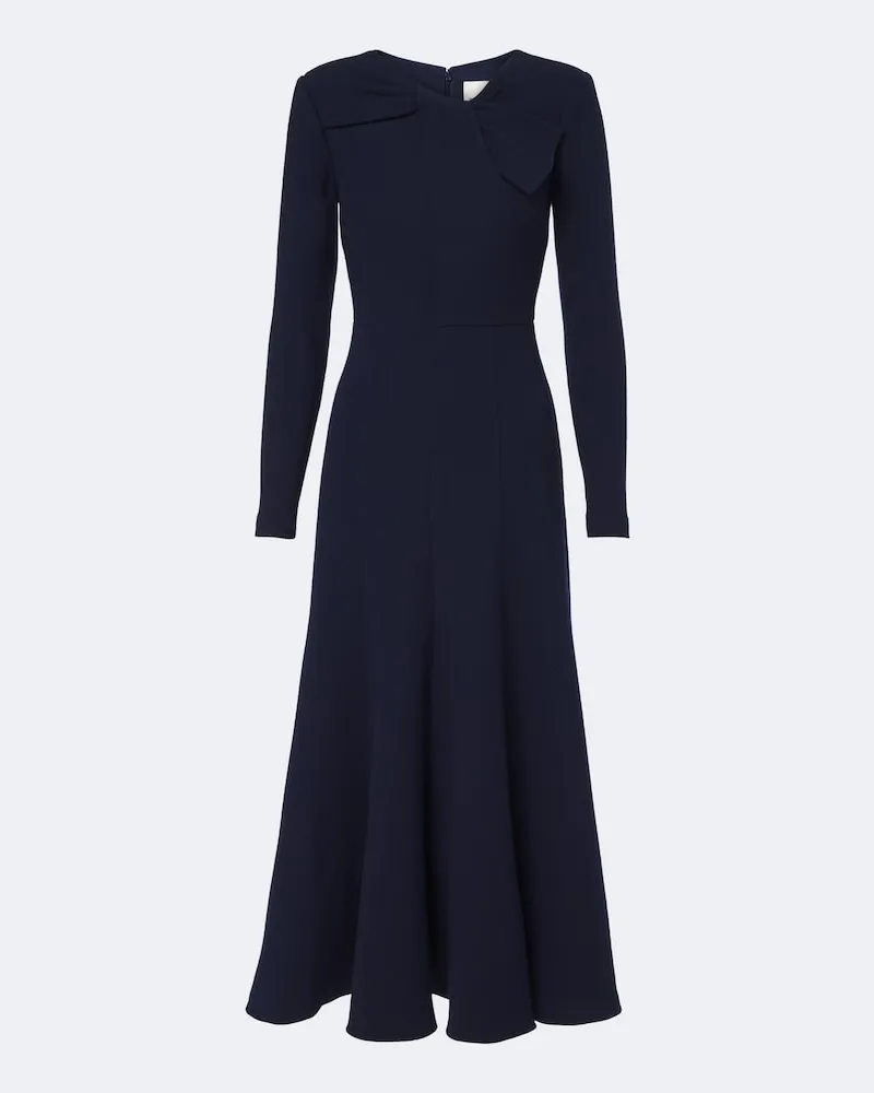 Roland Mouret Cocktailkleid aus Woll-Crêpe Blau