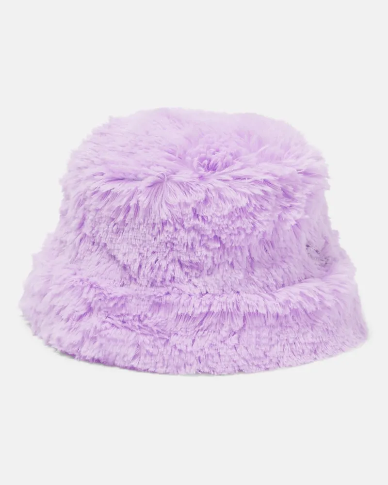 RUSLAN BAGINSKIY Hut aus Teddyfleece Violett