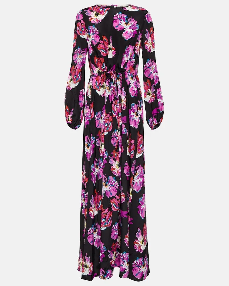 Diane von Furstenberg Maxikleid Sydney aus einem Seidengemisch Multicolor