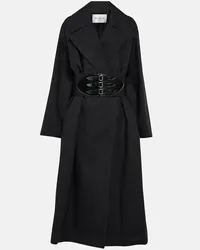 Alaïa Alaia Oversize-Mantel aus einem Baumwollgemisch Schwarz