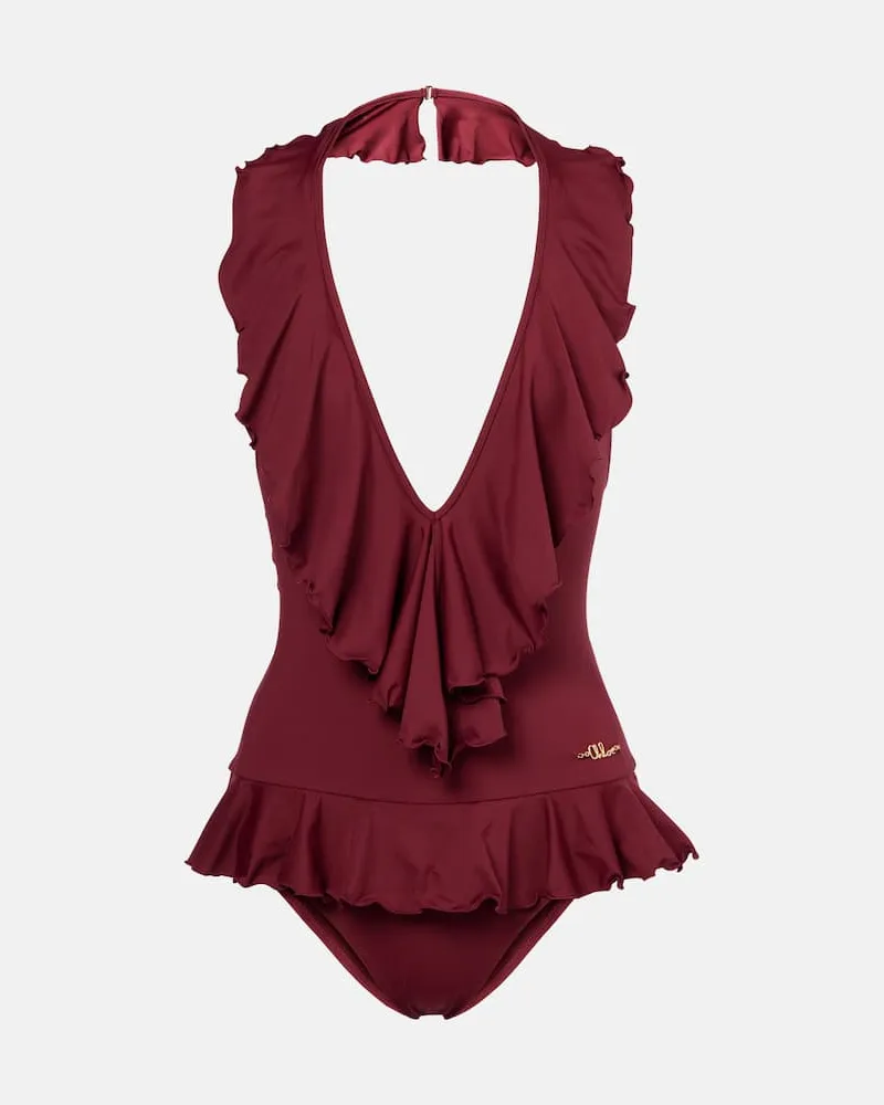 Chloé Chloé Badeanzug Rot