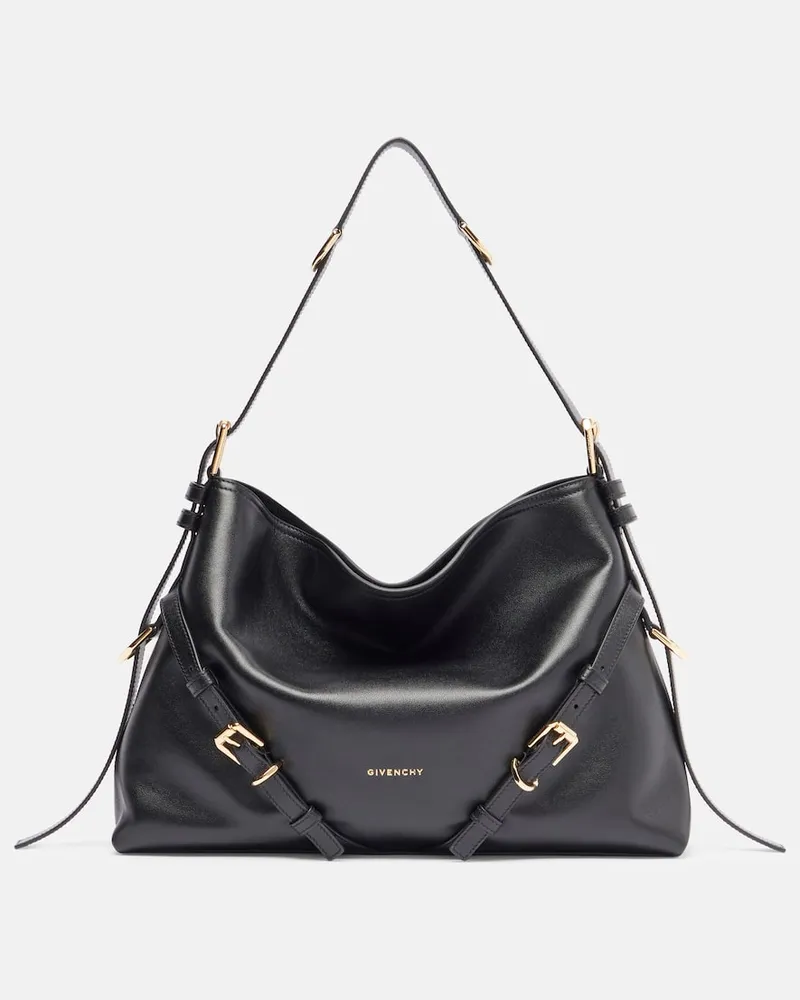 Givenchy Schultertasche Voyou Medium aus Leder Schwarz