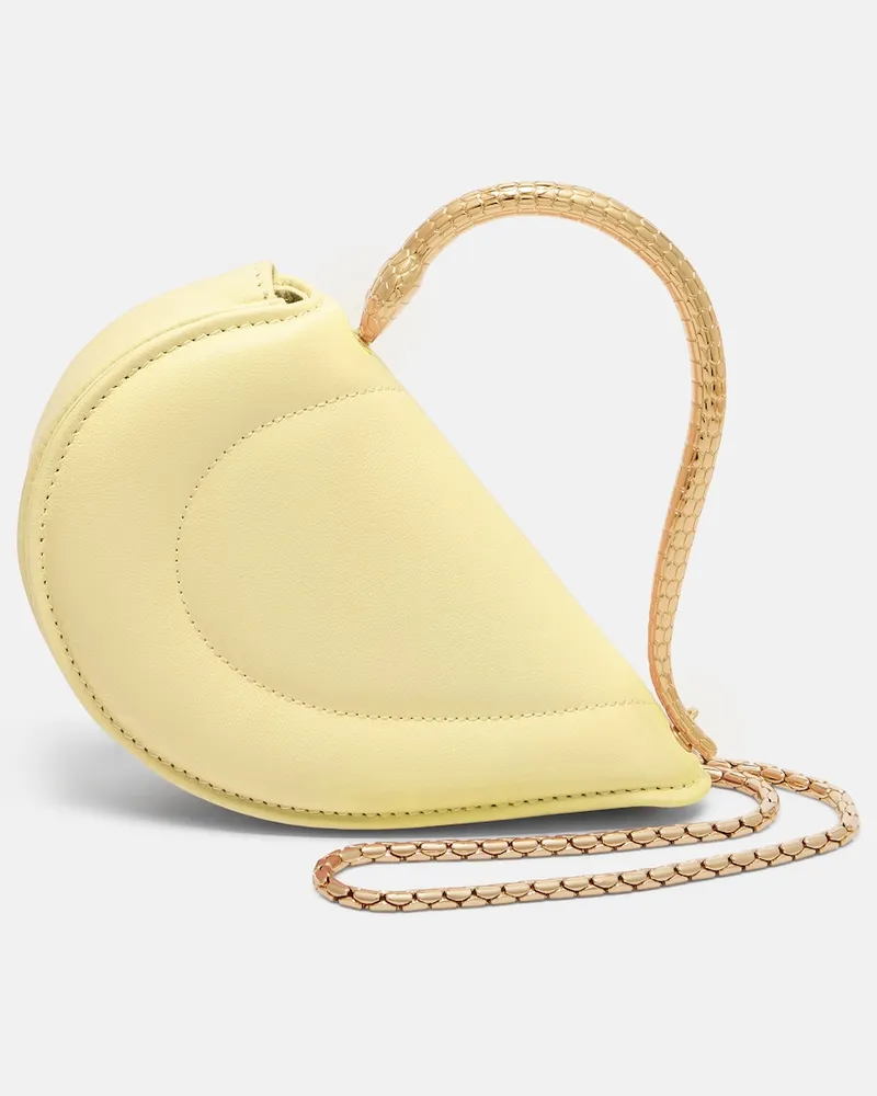 Bulgari Henkeltasche Serpenti Cuoricino Mini Gelb