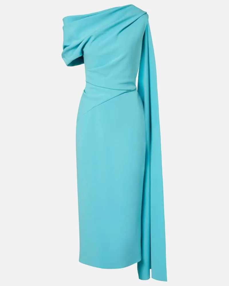 Roksanda Ilincic Midikleid Maite aus Crêpe Blau